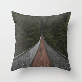 Capilano Suspension Bridge Throw Pillow