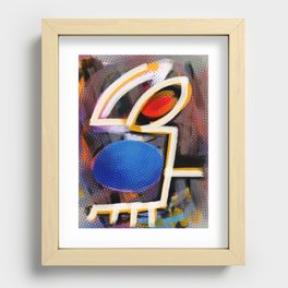 Life Force Abstract Expressionism Art by Emmanuel Signorino Recessed Framed Print