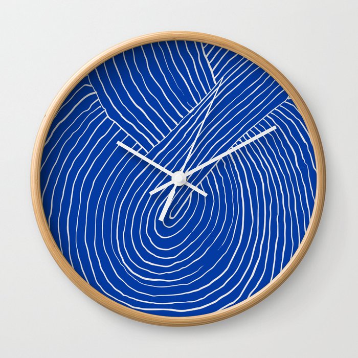 Strokes 01: Chathams Blue Edition  Wall Clock
