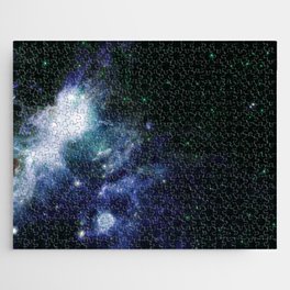 Life and Death Intermingled Periwinkle Violet Jigsaw Puzzle
