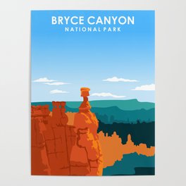 Bryce Canyon National Park Travel Poster Poster