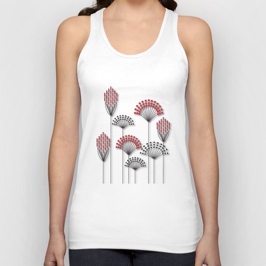 Square Flowers Unisex Tank Top
