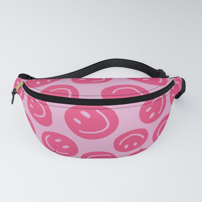 Hot Pink Smiley Faces Fanny Pack