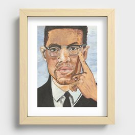 Malcolm X Recessed Framed Print
