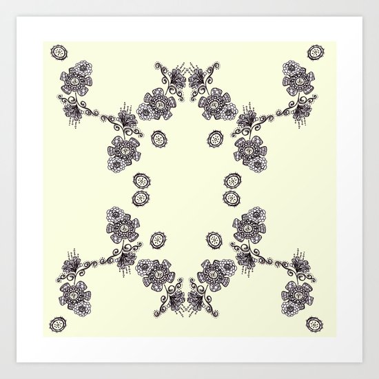 Flower bug Art Print