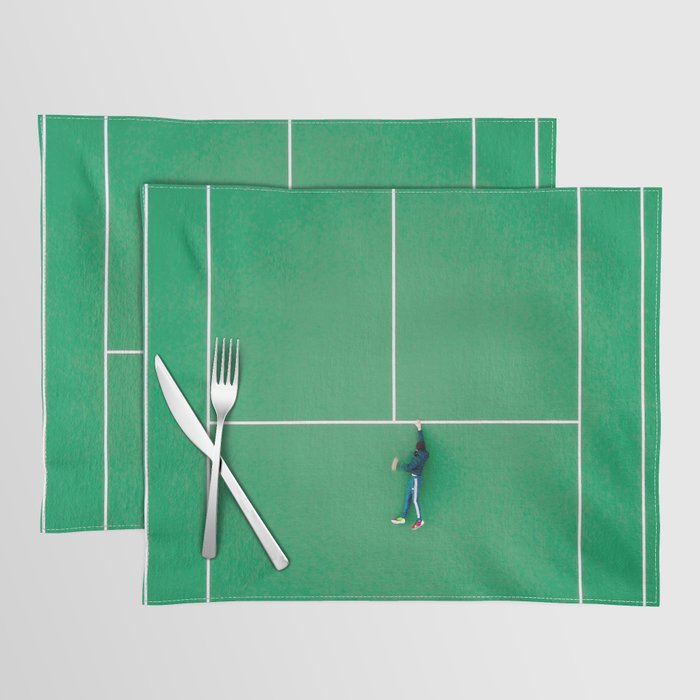 Tennis court green Placemat