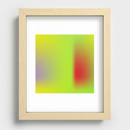 39 Gradient Aura Ombre 220412 Valourine Digital  Recessed Framed Print