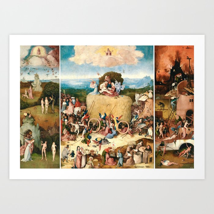 The Haywain Triptych Painting By Hieronymus Bosch Art Print