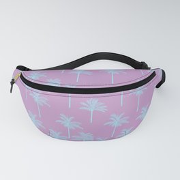 Palm Trees Pink Blue Fanny Pack