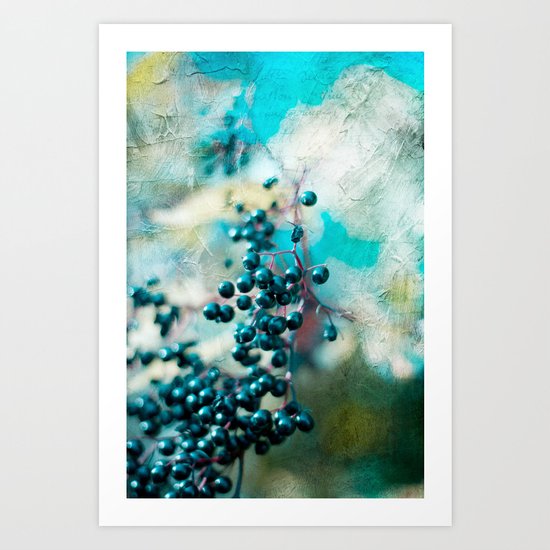 PICTORIAL BERRIES Art Print