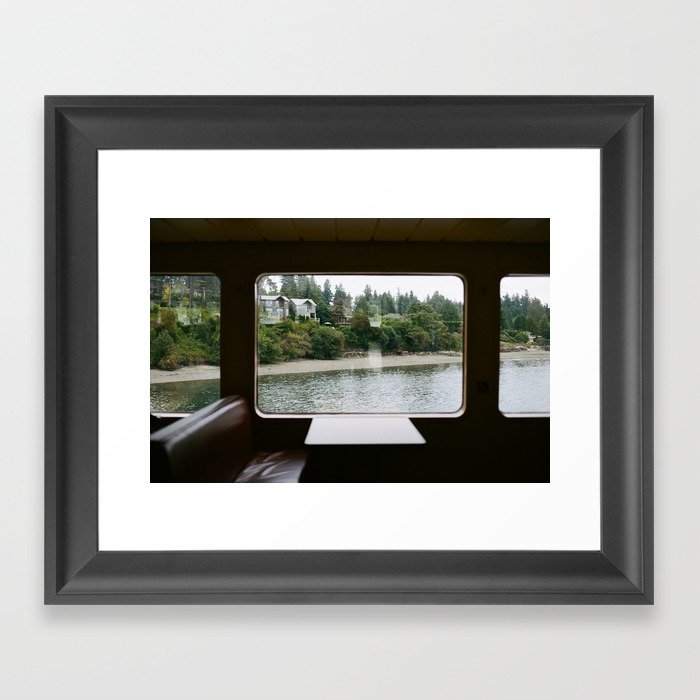 Ferry Ride to Bainbridge Island, WA Framed Art Print