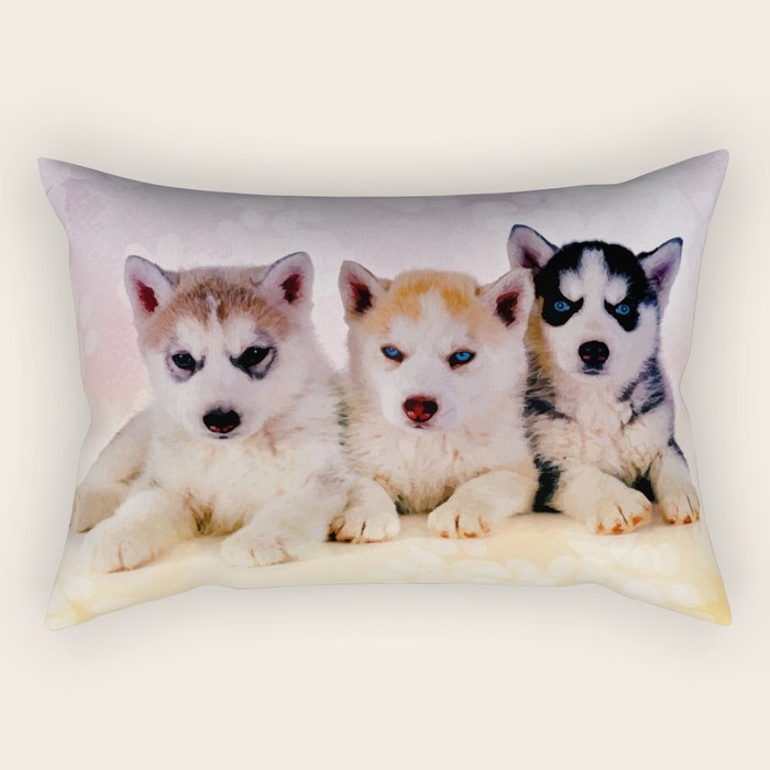 husky dog pillow