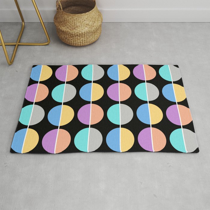 Back To The 70 S Abstract Geometric Pattern Rug By