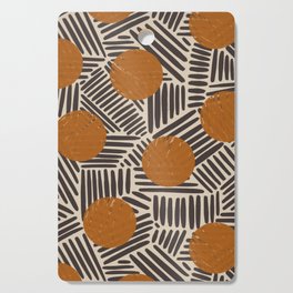 Neutral Abstract Pattern #2 Cutting Board