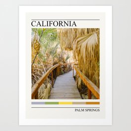 Palm Springs Desert Trail | Minimalist Travel Photography Art Print