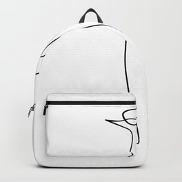 penguin line art picasso original Backpack