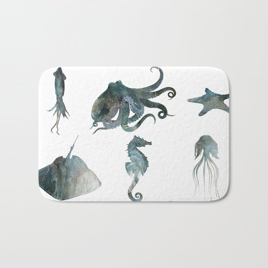 Summer Sea Bath Mat
