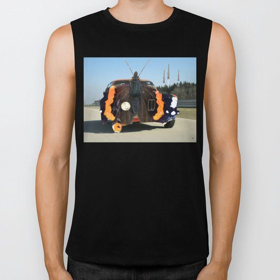 Surreal Driving · Orange Biker Tank