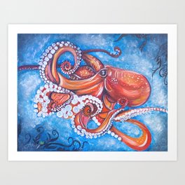 Colorful Octopus Art Print