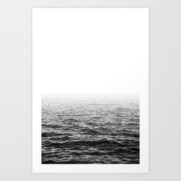 Water Minimalism Photography Sea Waves and Ocean Art Print
