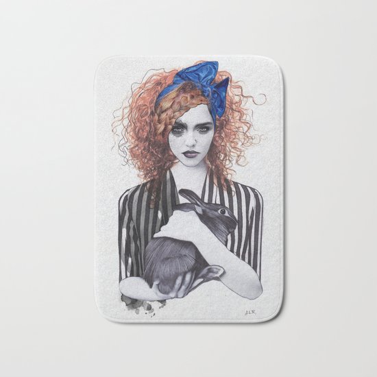 Miss Emma & Her Bunny Bath Mat