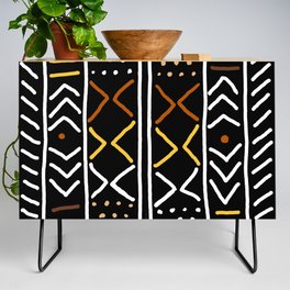Abstract African Mudcloth Credenza