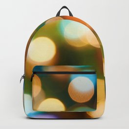 Abstract holiday Christmas background with blue and yellow Backpack
