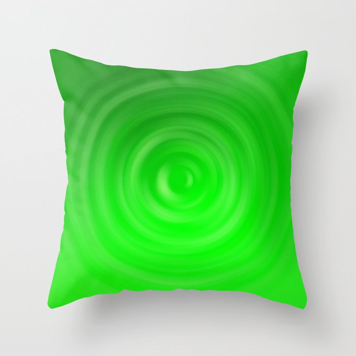 Green Power Throw Pillow