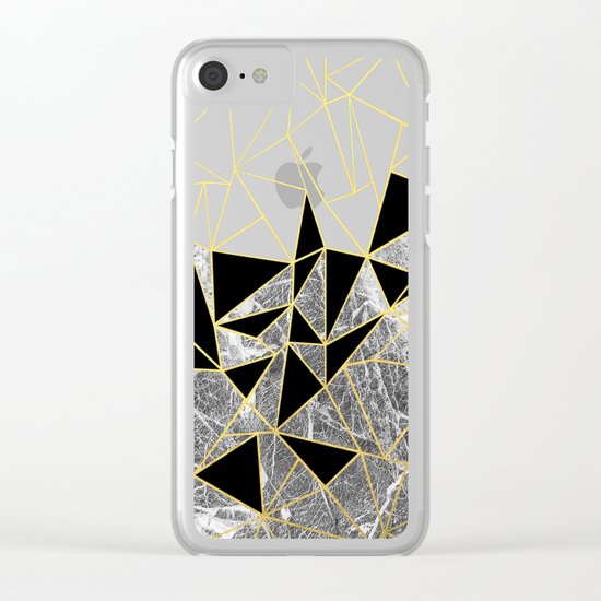 Marble Ab Clear iPhone Case