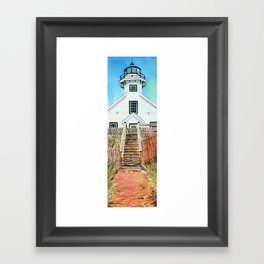 Mission Point Lighthouse Framed Art Print