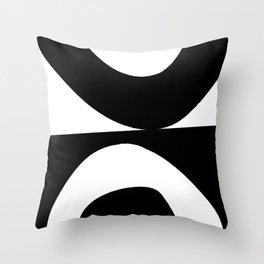 Black and white Throw Pillow