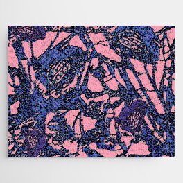 Rock surface pink and blue Jigsaw Puzzle
