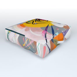 Kandinsky - Dominant Curve Outdoor Floor Cushion