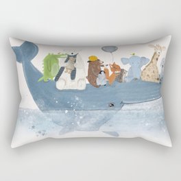 a whale of a time Rectangular Pillow