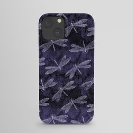 Purple Dragonfly Twighlight Dance iPhone Case