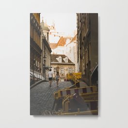 On the streets of Vienna, Austria Metal Print | Wien, Europeanstreet, Austria, Europestreets, Summerwalk, Photo, Streetphotography, Walkers, Goldenlight, Streetphotographer 