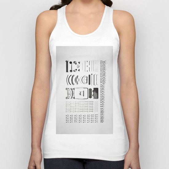 Typewriter 5 Unisex Tank Top