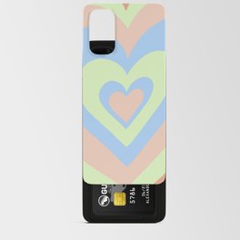 Love Power -  orange, lime green, retro blue Android Card Case