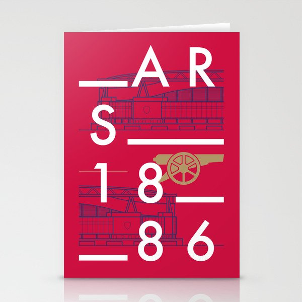 Emirates - Arsenal - Typoline Stadiums Stationery Cards