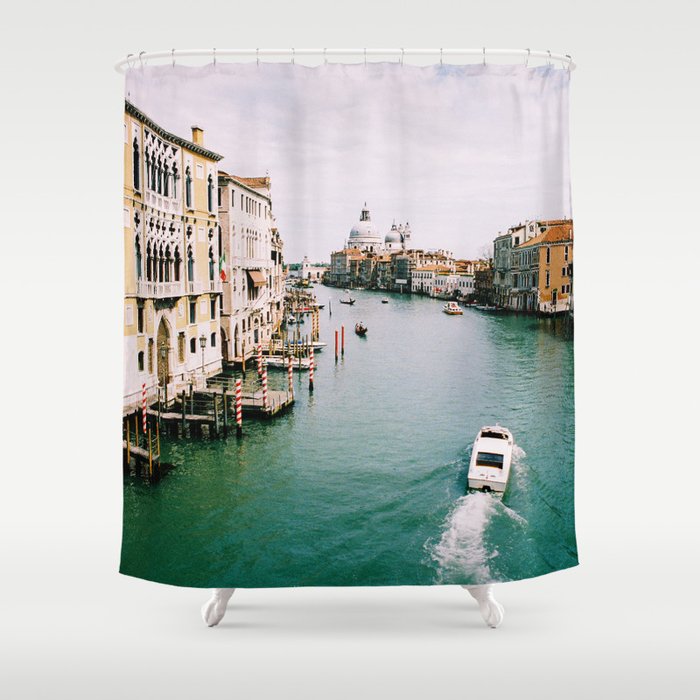 Venice, Italy. Analog. Film. Photography. Shower Curtain