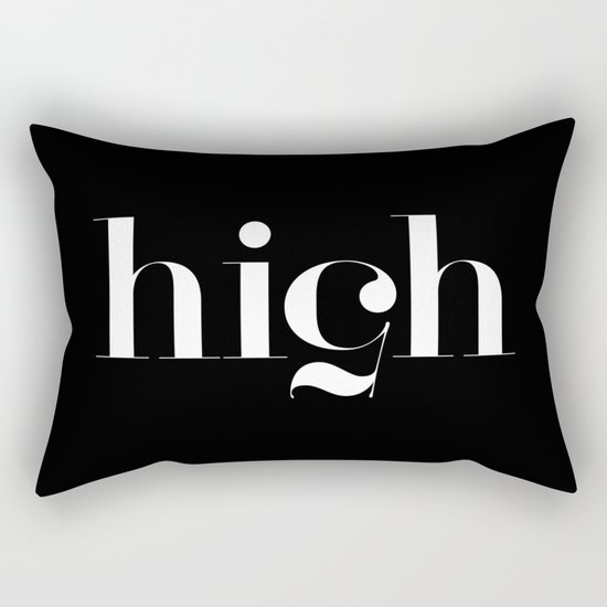 Typography Rectangular Pillow