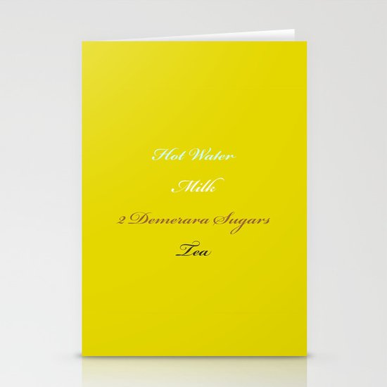 Tea Stationery Cards