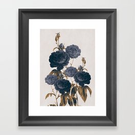 blue flowers Framed Art Print