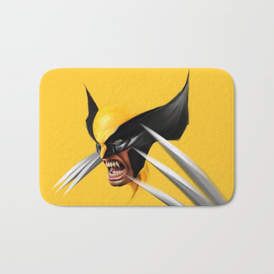 BLACK AND YELLOW Bath Mat