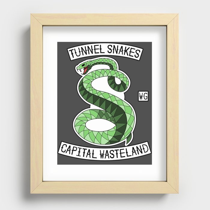 Tunnel Snakes Recessed Framed Print