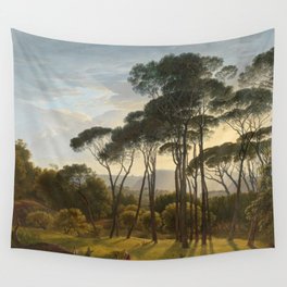 Sunset Landscape Painting Wall Tapestry