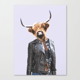 Cow Girl Canvas Print