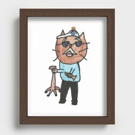 Dear grandpa without background Recessed Framed Print