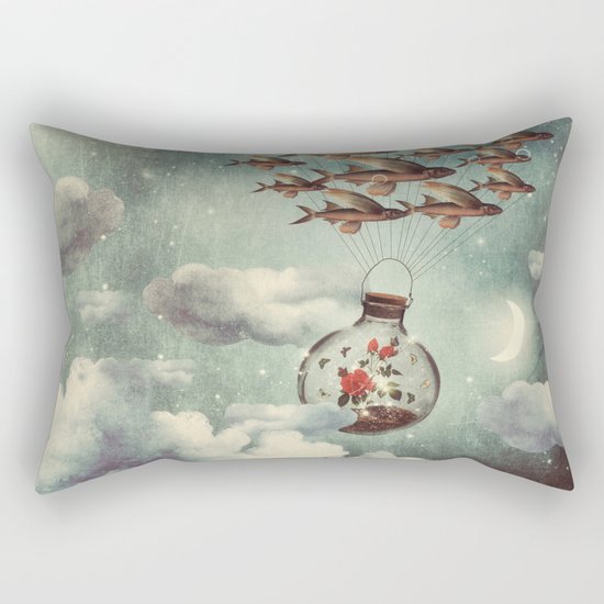 The Rose That Wanted to See the World Rectangular Pillow