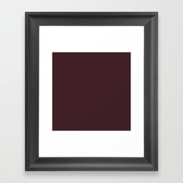 Black Cherry Brown Framed Art Print